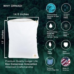 Waterproof Antimicrobial Travel Laundry Bag Inhibits Bacteria from Wet Swimsu…