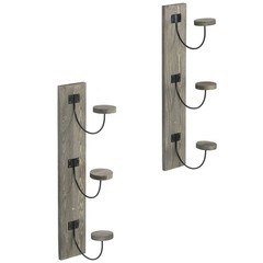 2 Pcs Wall-Mounted Hat Rack – Cowboy Hat Organizer, Cap & Coat Hanger, Vintage G