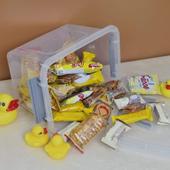 6-Pack 6 Quart Clear Latch Storage Boxes with Handles for Easy Organization