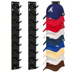Hat Rack Cap Organizer Hanging Baseball Hat Storage Rack for Closet Door Wall
