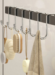 1pc Stainless Steel Double S Hook – No Drilling, Towel & Coat Hanger – NEW