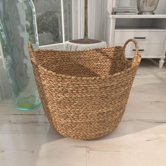 Litton Lane Storage Basket Natural Brown Sea Grass Contemporary Design 19 in. H