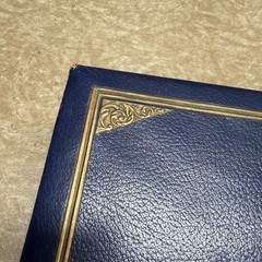 Vintage or Antique Dieu Et Mon Droit Faux Leather Box 17 x 11 x 6