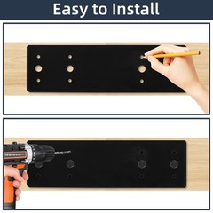 2 PCS 10×3 Inch Straight Steel Flat Plate Heavy Duty Mending Fits 4×4 6×6