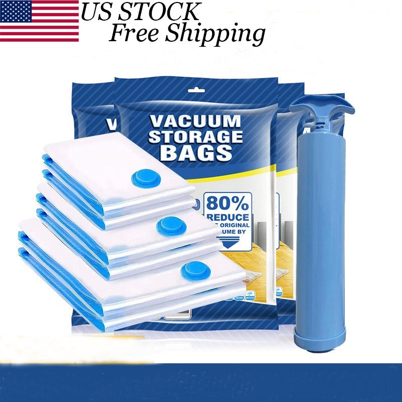 6 Super Jumbo Extra Large Space Saver Vacuum Seal Storage Bag Largest Space Bags