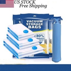 6 Super Jumbo Extra Large Space Saver Vacuum Seal Storage Bag Largest Space Bags
