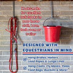 Ladder Pool Pole Rafter Hooks Hangers for 6″ Cinder Concrete Cement Block Walls