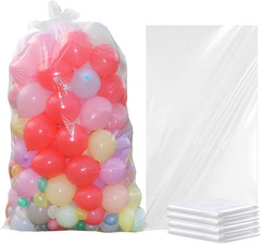 2 Pack Balloon Bags for Transport 98 X 59 In, Reusable Extra Large Clear Carryin