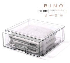 BINO Stackable Storage Drawer X-Large Clear THE CRATE XL