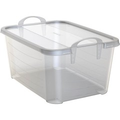 Life Story 55 Quart Stackable Storage Bin, Light Duty Container, Clear, 24 Pack