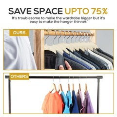 Techzoo 50 Pack New Premium Quality Velvet Hangers Ultra Thin Non Slip Adult