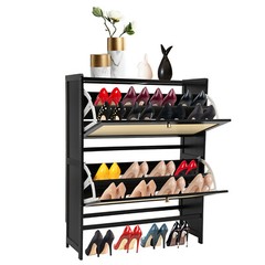 Natural Rattan Shoe Cabinet, Free Standing Shoe Racks, Shoe Cabinet