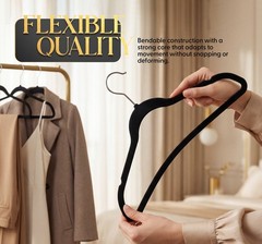 Beddora Velvet Hangers Heavy Duty Non-Slip Space Saving Closet