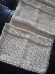 IKEA LIDAN Ivory Crochet 9 Pocket Hanging Storage Organizer 12 1/2 x 42 1/2″ NEW