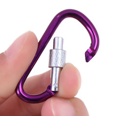 UTILITY HOOKS CLIPS MINI aluminum locking FOR camping hiking fishing bikes boats