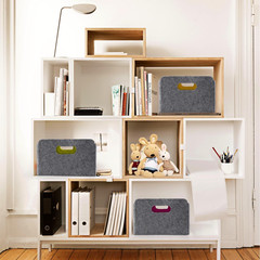 Stylish Collapsible Felt Storage Baskets for Toys, Clothes & Books
