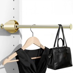 1 PCS Valet Rod Closet Pull Slide Out 9.5 Inch Hanger 12 Inch Deep Grey
