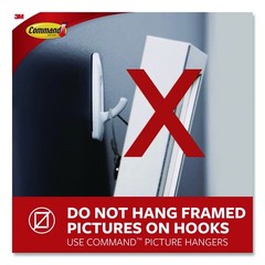 3M Command Damage-Free Hanging 12 Large Utility Hooks with 18 Large Strips 5lb