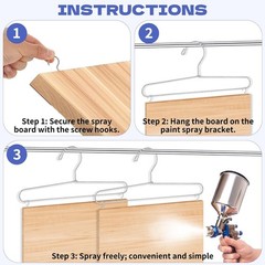 Cabinet Door Painting Hangers 12 Pack Metal Spray Drying Racks with Hooks