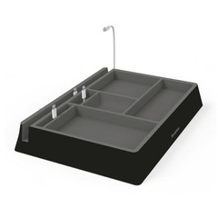 Brookstone Tech Valet Charging Organizer with Docking for Devices and Cables