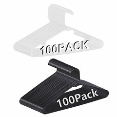 (100 Pack) Premium Quality Clothes Hangers Plastic Gallus Shirt Hanger