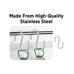 32 PCS 1.5 Inch Silver S Hooks Metal Hanging Hooks Kitchen Storage Tool