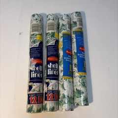 Vintage Rubbermaid Lot 4 Sealed Peel Stick Shelf Liner 90’s COUNTRY IVY Cottage