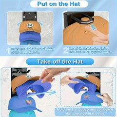Hat Rack Cap Organizer Hanging Baseball Hat Storage Rack for Closet Door Wall