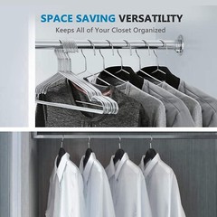 Fayleeko Wire Hangers, Strong & Heavy Duty, Stainless Steel, 17.7 Inch, 10 Pack
