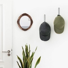 2 Pcs Wall-mounted Hat Stand Cap Organiser Racks for Baseball Holders