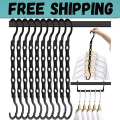 10 Pack Magic Hangers Space Saving Hangers Closet Space Saver Hanger Organizer