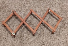 Vintage Wooden Accordion 10 Peg Rack Wall Hook Expands Republic of China