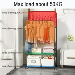 Heavy Duty Clothes Rack Industrial Pipe Garment Rack Rolling Storage Cart Rails