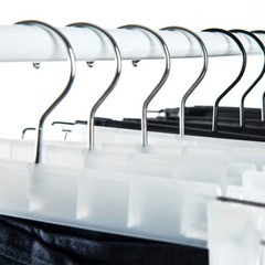 60 80 Pack Pants Hangers with Adjustable Non-Slip Clips Anti-Rust Hanging Hook