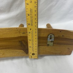 Rustic Live Edge Cedar Coat Hat Rack With Four 6 In Pegs 21.5in Long X6 In Tall