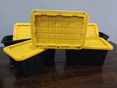 Set of 3 Lowes Teeny Tiny Tote Mini Storage Container Viral Bin Stackable