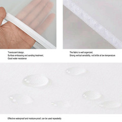 4× Garment Bags Clear Zipper Clothes Cover Closet Storage Bag For Coat Jacket US
