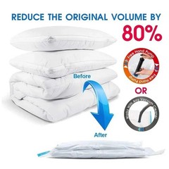 Vacuum Storage Bags Clothes Bedding Space Saver Compression Seal Organizer