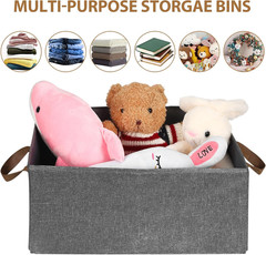 10 Pack Foldable Storage Bins – Large Capacity Closet Organizer System