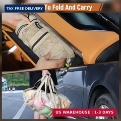 Car Ceiling Cargo Net with 2 Pockets,31.5″x21.6″ Overhead Storage Mesh Organizer