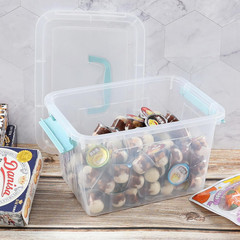 6-Pack Clear Plastic Storage Bins with Lids for Home & Office Organization