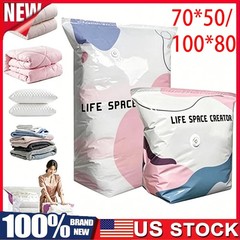 No Pump 3D Vacuum Storage Life Space Saver Better Life Space Bags 1/2/3/5Pcs