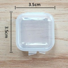 10-100PCS Mini Clear Plastic Small Box Hook Jewelry Earplugs Container Case