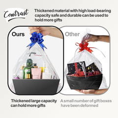 Black Gift Baskets Set of 5 – Perfect for Any Occasion and Easy Organizing