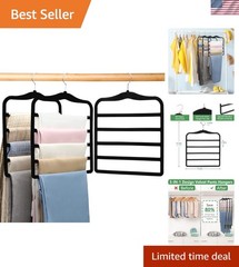 Closet Organizers and Storage,3 Pack Organization and Storage Pants-Hangers-S…