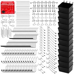 Pegboard Organizer Peg Board Hooks: 300-Piece Hooks for BlackOpens