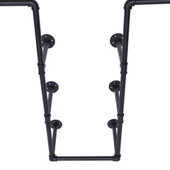 Clothing Rack Rustic Garment Hanging Industrial Pipe For Clothing Retail Store