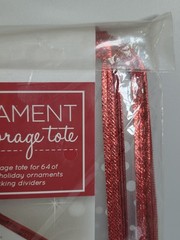 Simplify Christmas Ornament Storage Tote 64 Count Capacity Holiday *NewOpenBox*