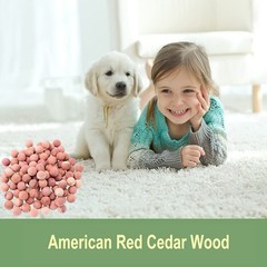 Brite Lightingtech Cedar Balls for Clothes Storages, 100pc Red 100 Count