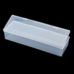 2x Large Plastic Storage Container Box Hinged Lid Crafts Markers Pens Pencils